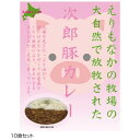 （代引き不可）（同梱不可）ご当地カレー 北海道えりもなかの牧場次郎豚カレー 10食セット