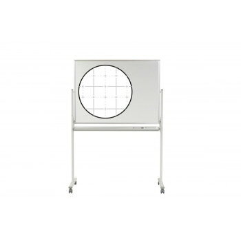 (代引き不可)(同梱不可) 馬印 MAJI(マジ)シリーズ両面脚付ホーローホワイトボード 暗線入/無地 W1296×D610×H1845mm MH34TDXN ...