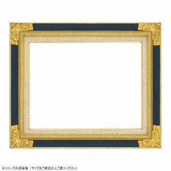 （同梱不可） 大額　油額　8904　F8　ゴールド紺 高級感のあるフレーム