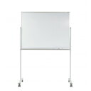 (代引き不可)(同梱不可) 馬印 MAJI(マジ)シリーズ片面脚付ホーローホワイトボード 無地 W1272×D610×H1805mm MH34TN スタンダード...