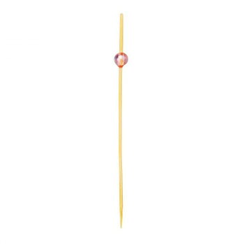 （同梱不可） 神堂 ビーズピックス ピンク 9cm 50本 ビーズ珠をあしらったピック ...