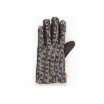 (同梱不可) フレンズヒル 手袋(チェック) チェックス ダークグレイ NW-220-525 冬にぴったり