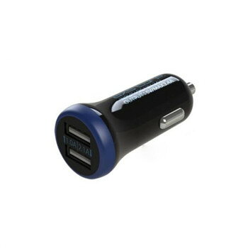 （同梱不可） アークス(axs) 2.4A両面挿しUSB充電器 ネイビー X-238 スマホが2台同時充電できる!USB2ポート付!