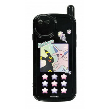 (Cannot be bundled) Pokémon iPhone SE (3rd & 2nd generation) / 8 & 7 compatible case Espeon & Umbreon POKE-886B Cute iPhone case with a flip-phone style