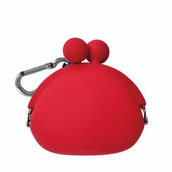 （同梱不可） ピージーデザイン POCHIBI(ポチビ) レッド カラビナ付きで便利!