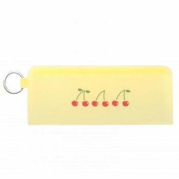 （同梱不可） ピージーデザイン STEPPO(ステッポ) チェリー 透明感のあるジップポーチ