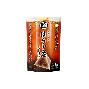 ※北海道・沖縄・離島への配送は、 別途送料がかかる場合がございますので、予めご了承くださいませ。 ※こちらの商品はメーカーより直送品のため、同梱不可とさせていただきます。 ご注文後3〜4営業日後の出荷となります 京都宇治田原の西川製茶場が誇る独自の焙煎技術から生まれるほうじ茶は、香りが高く、ふくよかな風味のほうじ茶です。使用している茶葉は、一番茶のみ。香りが引き立つように茎の部分の「かりがね」をブレンドしています。お茶を淹れると部屋中に芳醇な香りが広がります。 浸出の良いメッシュタイプの三角ティーバッグなので、お茶本来の風味を損なわず、リーフで淹れたような風味をお楽しみいただけます。ティーバッグには、植物のデンプンを原料とした、地球にやさしい生分解性フィルター(ソイロン(R))を使用しています。水出しでもご利用いただけます。水出しにすると、スッキリとした美味しさが楽しめます。ビター感があるので、ラテやスイーツ作りにもおすすめです。【基本の飲み方】お湯出し(やかん等)(熱湯500mlに1袋。5〜10分)500mlに対して1袋を目安に、熱湯にティーバッグを入れ、5〜10分おき、かき混ぜてからティーバッグを取り出します。急須(熱湯300mlに1袋。20〜30秒)急須にティーバッグを1袋入れ、沸騰させたお湯を約300ml注ぎます。20〜30秒ほどおいて、お好みの濃さになりましたら注ぎ分けてお召し上がりください。水出し(水500mlに1袋。約3時間)水500mlに対して1袋を目安に、水にティーバッグを入れ、冷蔵庫で約3時間冷やします。お好みの濃さになりましたら、よくかき混ぜて、ティーバッグを取り出してお召し上がりください。マグボトル(水350〜400mlに1袋。約20分)マグボトルにティーバッグを1袋入れ、冷水を350〜400ml注ぎます。軽く振り。20分ほどおいて、お召し上がりください。※作ったお茶は、冷蔵保存をし、できるだけ1日で飲み切ってください。【ほうじ茶ラテの作り方】(1)温めたカップにティーバッグを2つ入れ、熱湯を120ml注ぎます。よくかき混ぜてからティーバッグを取り出します。(2)温めた牛乳100mlを(1)に注ぎ、練乳を大さじ軽く1杯入れ、よくかき混ぜれば出来上がり。※練乳の代わりに、グラニュー糖や黒蜜もおすすめです。※鍋で煮だすと、より濃厚に仕上がります。内容量80g(4g×20袋)サイズ個装サイズ：36×25×17cm重量個装重量：1940g仕様賞味期間：製造日より80日生産国日本 可愛い かわいい おしゃれ オシャレ 便利 お得 まとめ買い キレイ 一人暮らし 同棲 雑貨 おもしろ パーティー 雑貨 広告文責 （株）國島屋 TEL:075-981-0330・お客様都合でのキャンセルの場合、出荷前後にかかわらず別途キャンセル料や手数料がご請求となります。予めご了承ください。・メーカーから取り寄せ商品となります。お客様ご注文のタイミングやメーカー在庫状況によっては欠品・廃盤の可能性がございます。予めご了承ください。栄養成分栄養成分表示(浸出液100mlあたり)推定値エネルギー0kcal/たんぱく質0g/脂質0g/炭水化物0.1g/食塩相当量0g原材料名称：ほうじ茶(ティーバッグ)緑茶(国産)保存方法高温多湿を避け、移り香にご注意ください。製造（販売）者情報加工者:株式会社宇治森徳大阪府松原市三宅西5丁目716-3fk094igrjs