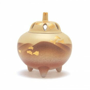 （同梱不可） 日本香堂 香炉 2.5号 金彩連山 九谷焼 79317 金彩連山(花九谷 作)