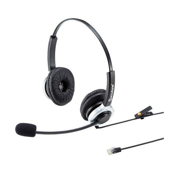 （同梱不可）サンワサプライ 電話用ヘッドセット(両耳タイプ) MM-HSRJ01