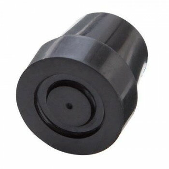 （同梱不可） ケイ・ホスピア杖アクセサリー四点杖用16ミリ黒　杖先ゴム1個 杖先ゴムの交換用