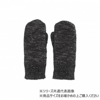 (同梱不可) Lafiel(ラフィール) フラワー飾り ミトン手袋 37・クロ 00020006 シンプルなグローブ