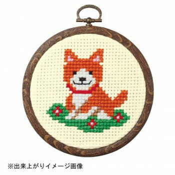 (同梱不可) オリムパス クロス・ステッチししゅうキット 小さななかまたち(おしゃれフープ付) イヌとお花 7346 可愛い動物の簡単クロスステッチ♪ (同梱不可) オリムパス クロス・ステッチししゅうキット 小さななかまたち(おしゃれフープ付) イヌとお花 7346 可愛い動物の簡単クロスステッチ♪