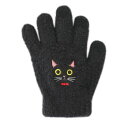 (同梱不可) スマホ手袋キッズ リボンネコ 17322631154 キュートな刺繍のもふもふスマホ手袋のキッズサイズ