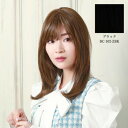 (同梱不可) プリシラ BEAUTE 総手植えカバーピース ストレートロングカバー 人毛ミックス ブラック BC-102-ZBK 分け目をすっぽりカバーするストレートロング。
