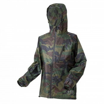 Rain Wear - （同梱不可） 喜多 スーパーライトレインウェア 超軽量 LL カモフラ No1710 超軽量