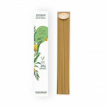 （同梱不可） 日本香堂 インテリアガーデン ナチュール オレンジ＆グリーンティー 40本入 98990 心地よ..