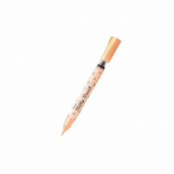 （同梱不可） ぺんてる ミルキーブラッシュ パステルオレンジ XGFH-PF 1本入 かわいく仕上がるパステルカラーインキ