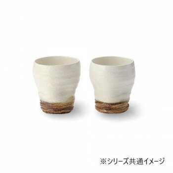 （同梱不可） 清風 雪粉引 カップペア 7-1666 手が作り出したものは、手に良く馴染む