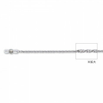 (同梱不可) メガネチェーン CW-355 050523 シンプルな銀色メガネチェーン