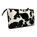 (同梱不可) DAICO Pisoraro(ピソラロ) ハラコ お財布ポシェットショルダー HOLSTEIN PR238 お財布ポシェット(4)