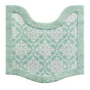 (同梱不可) メリージェラートトイレマット「タイル」 60×60cm ・ミント くすんだ淡いカラーに癒される(3)