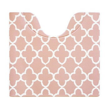 （同梱不可） スキマにピタっ!PVCトイレマット 55×60cm モロッカン 汚れた時はサッと拭くだけ簡単お手入れ!