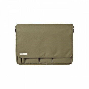 （同梱不可） LIHIT LAB.(リヒトラブ)　SMART FIT　キャリングポーチ　A4　オリーブ　A-7577-22 ワーキングツールを持ち運べるキャリングポーチ
