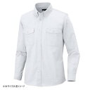 (同梱不可) アイトス 長袖オックスボタンダウンシャツ(両ポケットフラップ付)(男女兼用) ホワイト 4L 7880 形態安定でメンテナンスしやすいオックスフォードシャツ(4)