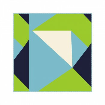 （同梱不可） トレシー デザインクロス 24×24cm A 2424P-WOO TB2 サンカク 定番柄のスタンダードなトレ..