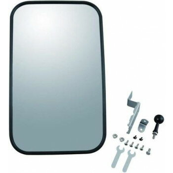 （同梱不可） MYST(マイスト) 5127　ガレージミラーL　角　長距離用(〜50mまで) 四角形 黒色 約370×220..