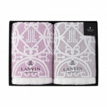 （同梱不可） ランバン バスタオル2枚セット 22709-24210-009 4080-117 ギフトにおすすめ