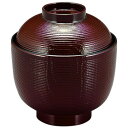 (同梱不可) 福井クラフト 3寸千筋ケヤキ吸物椀(蓋親) 溜 32015590 耐久性に優れています