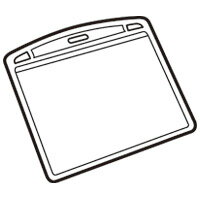 スマートバリュー 名札用替ケース パス特大横100枚 B075J-10 / 名札 / 240065