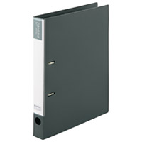 スマートバリュー 再生D型リングファイルA4S 灰 D013J-GY / リング式ファイル / 57443