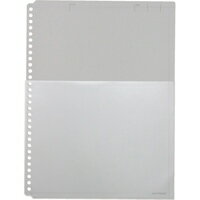 キングジム ハーフポケット厚口 108HP A4S 10枚 黒 / ポケットファイル / 215213