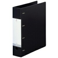 Other - LIHITLAB D型リングファイル4A4S穴 G1280-24 黒 / リング式ファイル / 254995