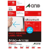 エーワン ラベルシール[兼用]強粘着 1面18枚 28415 / ラベル用紙 / 265005