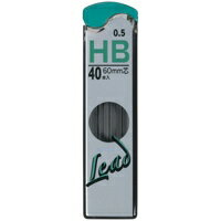 シャープペン替芯・芯径：0．5mm・硬度：HB・芯本数：40本・芯の長さ：60mm・
