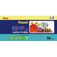 ぺんてる パッセル GHPA116D 16色ホック / クレヨン / 311172