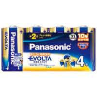 Size C - Panasonic エボルタ乾電池 単2 LR14EJ/4SW 4個 / 乾電池 / 329637