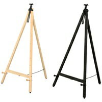 白木タイプ・イーゼル・規格：白木仕上げ・外形寸法：幅610×奥570×高1110mm・適応ボード寸法：幅200〜800mm×高220〜1180mm×厚：〜30mm・材質：天然木、スチール