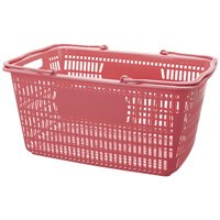 スマートバリュー ショップかご 30Lピンク B264J-PK / 整理収納用品その他 / 3652