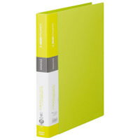 シンプル仕様でしっかり品質の差し替え式クリアーファイル。ポケットが落ちにくいダブルロックリング式金具。中紙は表紙と同系色。・クリアファイル（ポケット差替式）・タテ型・中紙あり・タテ入れ・金属製とじ具・規格：A4−S・ポケット数：25枚