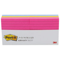 スリーエムジャパン Post-it 630-6AN ノートケイセン入 混色 / のりつきメモ / 463011