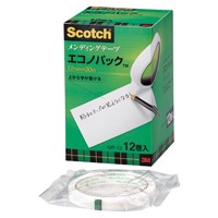 「キレイ」に貼れて、テープの上から字が「書ける」定番のメンディングテープ。テープが目立たないので郵便物の封かんなどに便利です。・テープ寸法（幅・横）：12mm・テープ寸法（長）：30m・材質（基材）：アセテートフィルム・材質（粘着剤）：アクリル系粘着剤・カッター付：×・1箱入数：12巻・