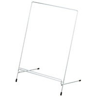 カード1枚から掛け時計など厚みのあるものも立て掛けられます。サポートバー付き。厚みのあるものをしっかり押さえる！・パンフレットスタンド・フリースタンド・規格：L・外形寸法：幅205×奥150×高310mm・耐荷重：約2．5kg・スライド幅（載せられる幅）：5〜30mmまで・材質：鋼材（クロームメッキ）