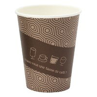 熱が手に伝わりにくい！ホットドリンク用に好適。・入数：50個・容量：280ml・材質：バージンパルプ、内面ポリエチレンラミネート加工・寸法：口径79．6×高94．5mm・