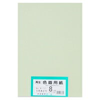 大王製紙 再生色画用紙 8ツ切 100枚 うすみどり / 画用紙 / 802440