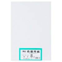 大王製紙 再生色画用紙 8ツ切 100枚 ゆき / 画用紙 / 802452