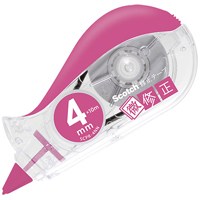 小さな文字でも的確に消せます。・修正テープ（つめ替えタイプ）・仕様：本体・テープサイズ：幅4mm×長10m・外形寸法：幅18×奥80×高38mm・タテ引きタイプ